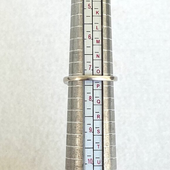 Sterling Silver 925 Round White Sapphire Multi Gemstone Engagement Ring Sz 7.25 - Picture 9 of 16